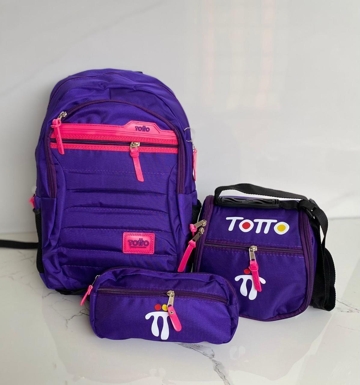 Combo Totto Maleta, Lonchera y Morral Regreso a clases 🏫