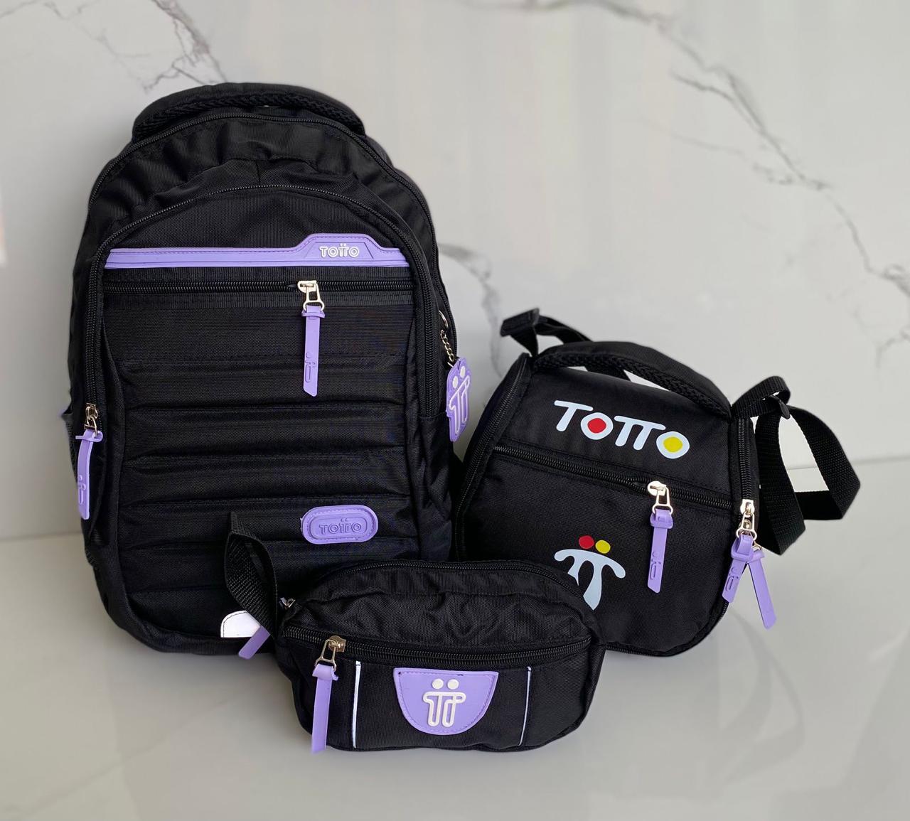 Combo Totto Maleta, Lonchera y Morral Regreso a clases 🏫