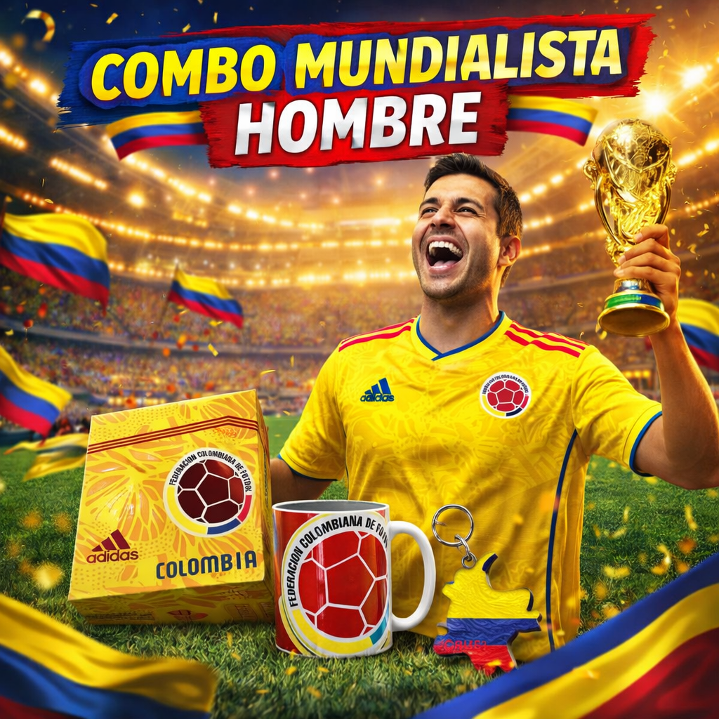 Combo Mundialista Camisa Colombia fans🎁