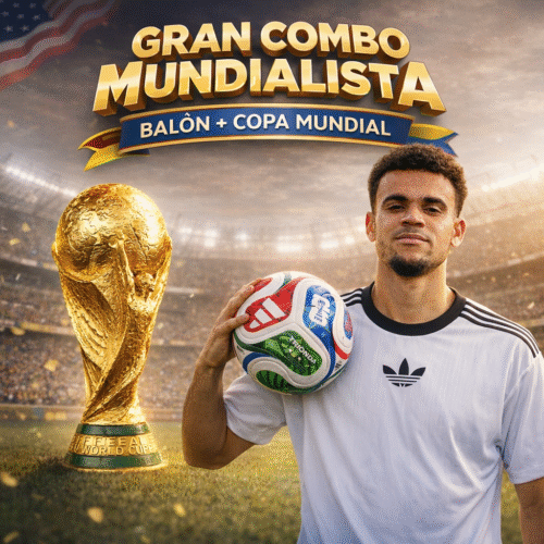 ⚽Super Combo balón + copa mundial Estados Unidos 2026
