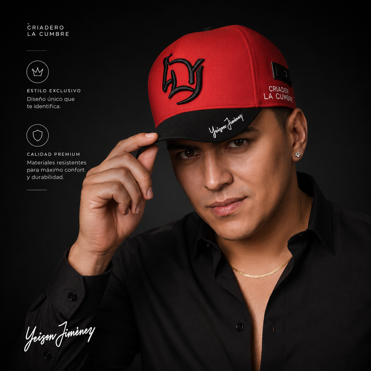 Gorra Yeison Jiménez Con El Corazón🐴-Llévala Puesta En Tu Nuevo Oufit
